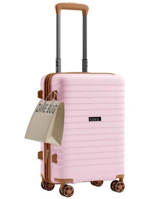 Valise cabine - 53.5x37x24 cm, rigide polypropylène (pp), extensible, 4 roues 360° - kono - Kiabi Valise cabine - 53.5x37x24 cm, rigide polypropylène (pp), extensible, 4 roues 360° - kono - Kiabi