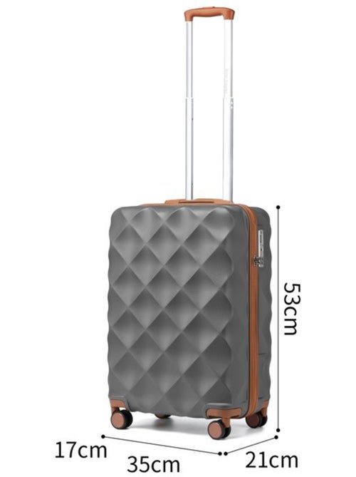 Valise cabine - 53x35x21 cm, 4 roues 360°, serrure tsa - british traveller - Kiabi Valise cabine - 53x35x21 cm, 4 roues 360°, serrure tsa - british traveller - Kiabi