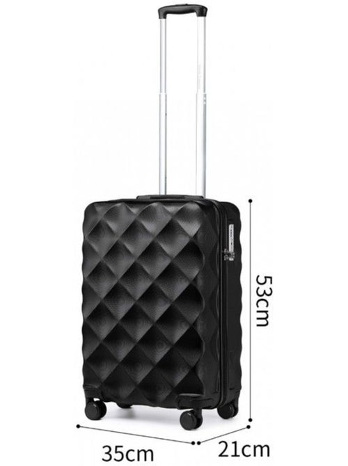 Valise cabine - 53x35x21 cm, 4 roues 360°, serrure tsa - british traveller - Kiabi