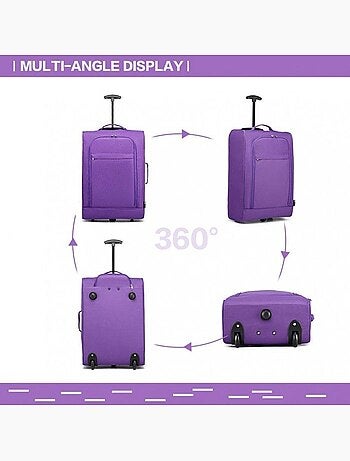 Valise cabine - 53x36x18 cm, souple - kono