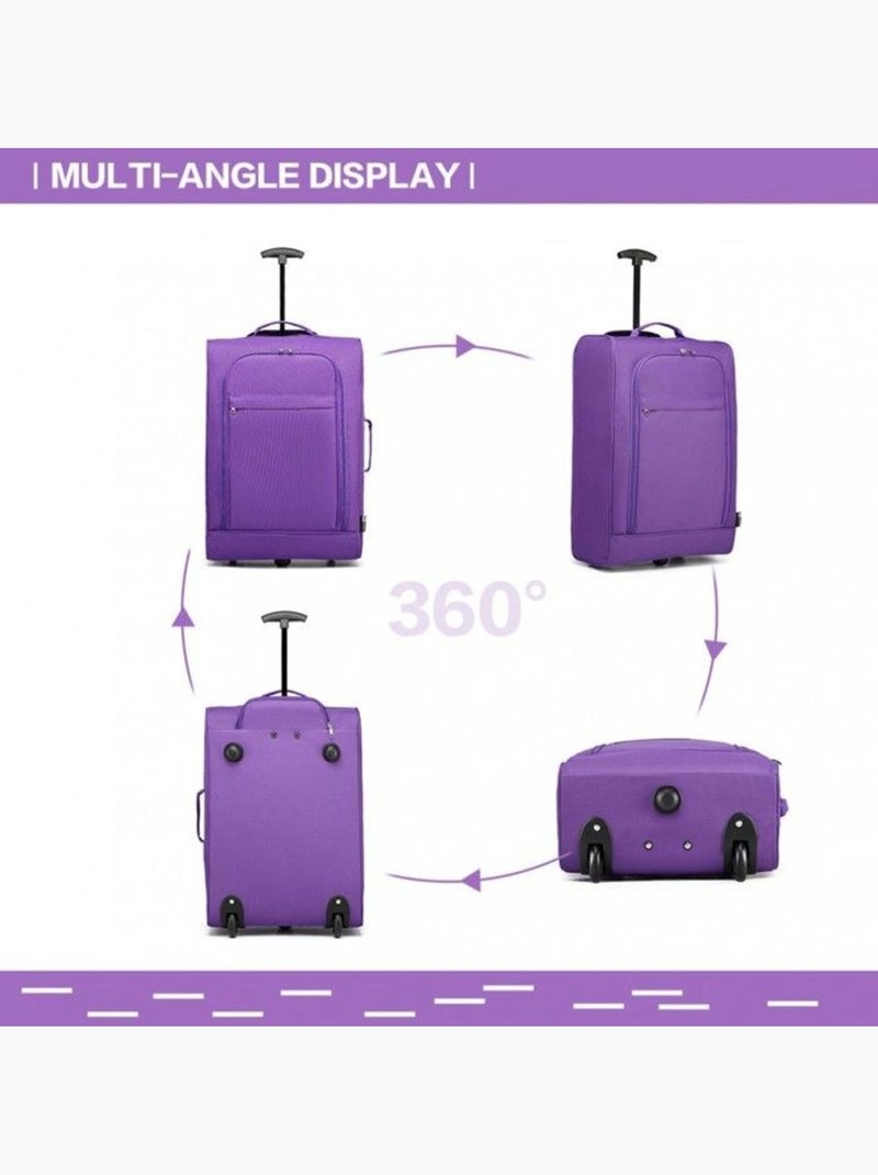 Valise cabine - 53x36x18 cm, souple - kono Blanc - Kiabi