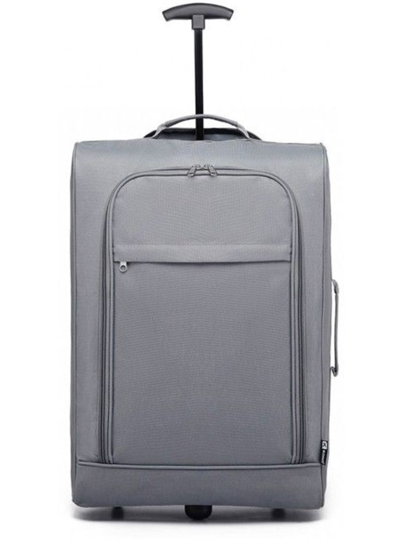 Valise cabine - 53x36x18 cm, souple - kono Gris - Kiabi