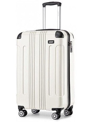 Valise cabine - 54x36x21.5 cm abs+pc 4 roulettes - kono