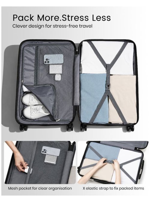 Valise cabine - 54x36x21.5 cm abs+pc 4 roulettes - kono - Kiabi Valise cabine - 54x36x21.5 cm abs+pc 4 roulettes - kono - Kiabi
