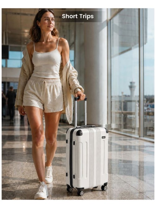 Valise cabine - 54x36x21.5 cm abs+pc 4 roulettes - kono - Kiabi Valise cabine - 54x36x21.5 cm abs+pc 4 roulettes - kono - Kiabi