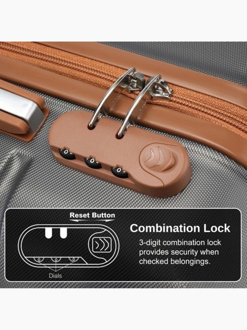 Valise cabine - 54x37.5x22 cm abs 4 roulettes - kono - Kiabi Valise cabine - 54x37.5x22 cm abs 4 roulettes - kono - Kiabi