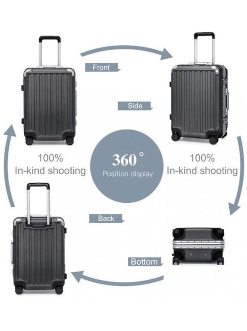 Valise cabine - 54x38x24.5 cm 4 roulettes serrure tsa - kono - Kiabi Valise cabine - 54x38x24.5 cm 4 roulettes serrure tsa - kono - Kiabi