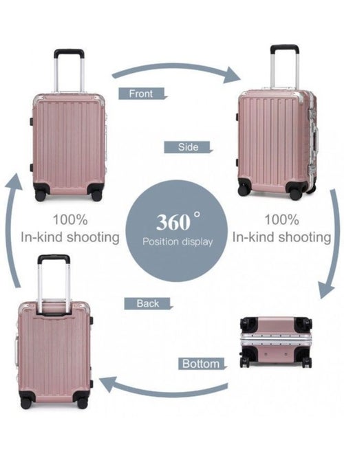 Valise cabine - 54x38x24.5 cm, polycarbonate, 4 roues 360°, serrure tsa - kono - Kiabi Valise cabine - 54x38x24.5 cm, polycarbonate, 4 roues 360°, serrure tsa - kono - Kiabi