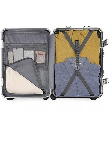Valise cabine - 54x38x24.5 cm rigide 4 roulettes serrure tsa - kono