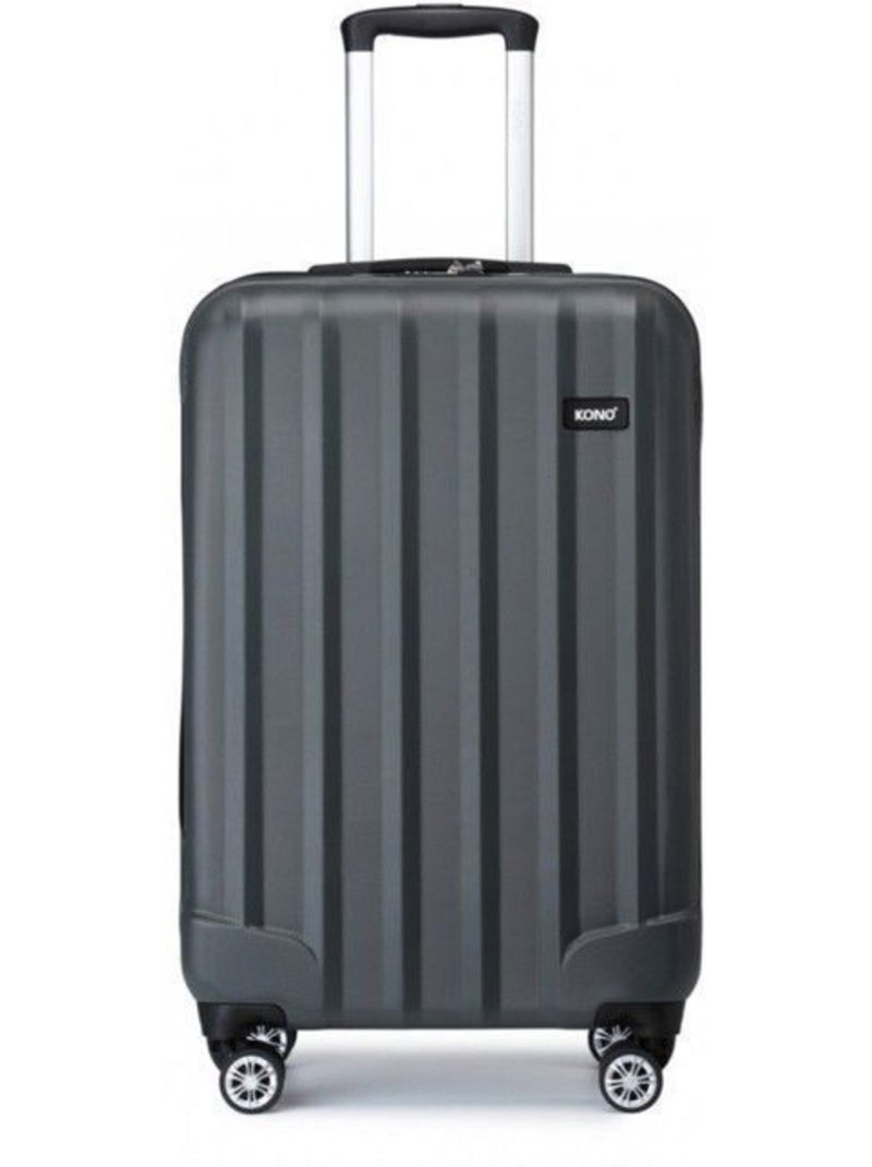 Valise cabine - 55x35x20 cm abs 4 roulettes - kono Gris - Kiabi