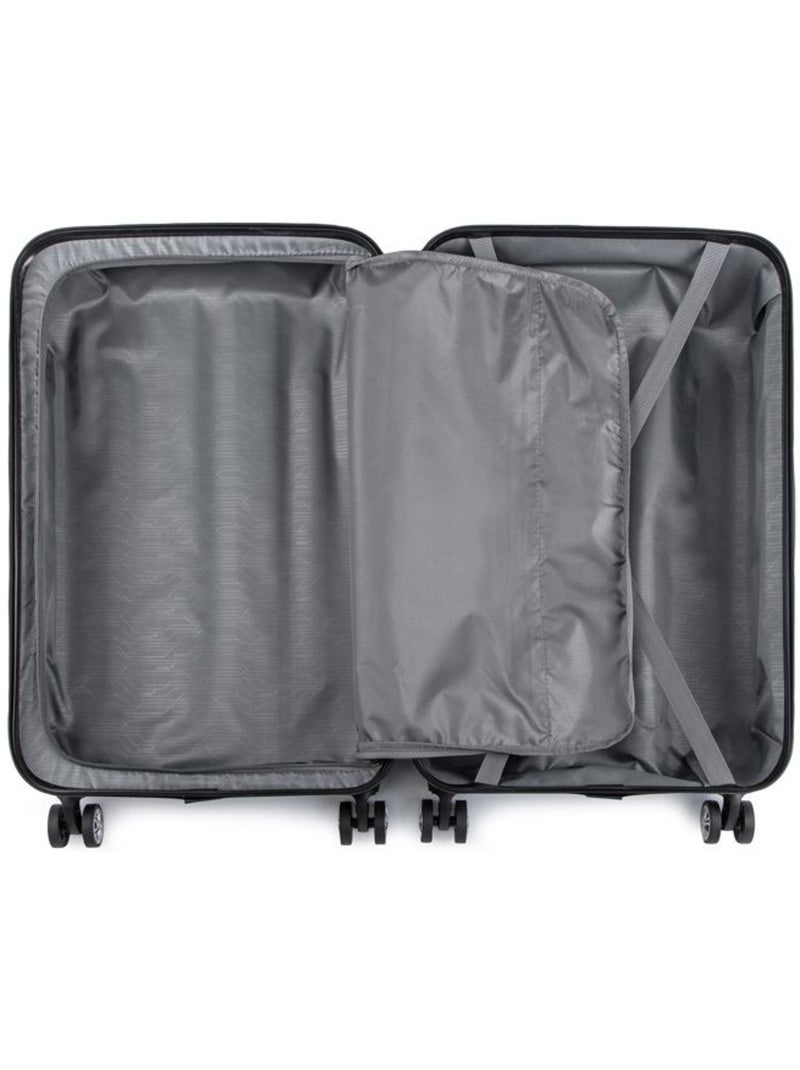 Valise cabine - 55x35x20 cm abs+pc 4 roulettes serrure tsa - kono Beige - Kiabi