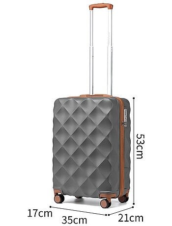 Valise cabine - 55x35x21 cm rigide 34 l tsa - british traveller