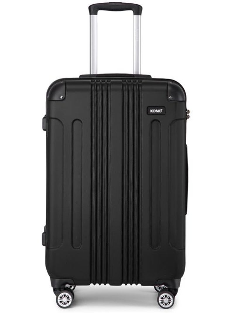 Valise cabine - 55x36x21.5 cm abs 4 roulettes - kono Noir - Kiabi