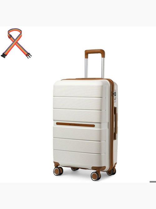 Valise cabine - 55x37x22 cm polypropylène 4 roulettes serrure tsa - british traveller - Kiabi Valise cabine - 55x37x22 cm polypropylène 4 roulettes serrure tsa - british traveller - Kiabi