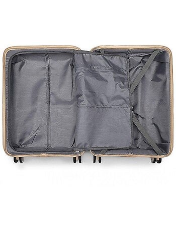 Valise cabine - 55x37x22 cm, rigide polypropylène (pp), 4 roues 360° - british traveller