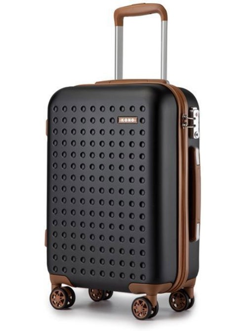 Valise cabine - 55x38x19.5 cm, rigide abs + pc, 4 roues 360°, serrure tsa - kono - Kiabi Valise cabine - 55x38x19.5 cm, rigide abs + pc, 4 roues 360°, serrure tsa - kono - Kiabi