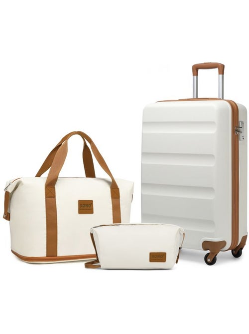 Valise cabine - 55x38x20 cm abs 4 roulettes - kono - Kiabi