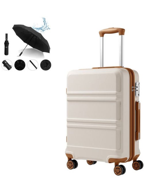 Valise cabine - 55x38x20 cm abs 4 roulettes - kono - Kiabi