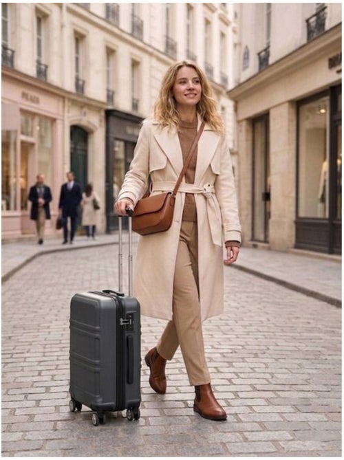 Valise cabine - 55x38x20 cm abs 4 roulettes - kono - Kiabi Valise cabine - 55x38x20 cm abs 4 roulettes - kono - Kiabi