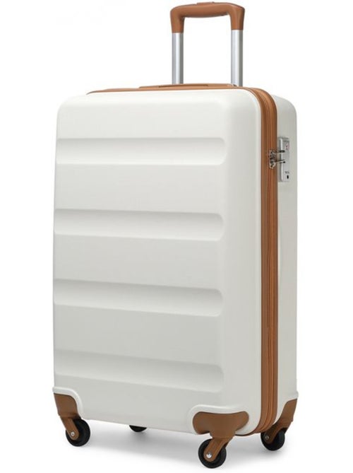 Valise cabine - 55x38x20 cm abs + pc 33 l à code - kono - Kiabi