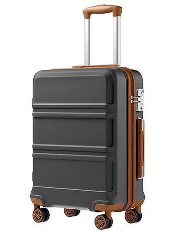 Valise cabine - 55x38x20 cm abs+pc 4 roulettes serrure tsa - kono