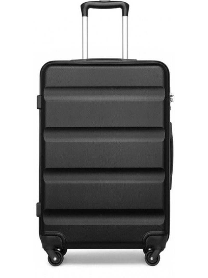 Valise cabine - 55x38x20 cm, rigide abs, 4 roues, serrure tsa - kono Noir - Kiabi