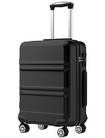 Valise cabine - 55x38x20 cm, rigide abs, 4 roues, serrure tsa - kono