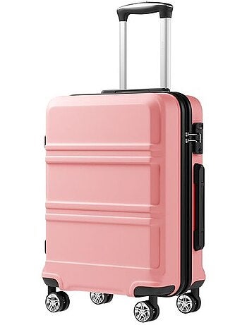 Valise cabine - 55x38x20 cm, rigide abs, 4 roues, serrure tsa - kono
