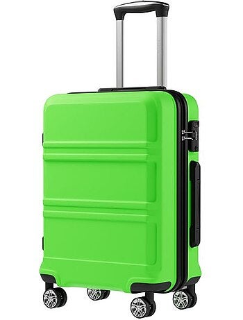 Valise cabine - 55x38x20 cm, rigide abs + pc, 4 roues 360°, serrure tsa - kono