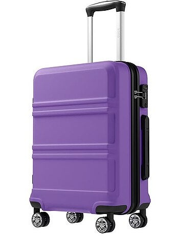 Valise cabine - 55x38x20 cm, rigide abs + pc, 4 roues 360°, serrure tsa - kono