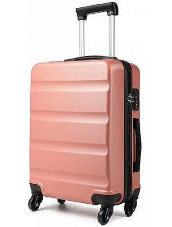 Valise cabine - 55x38x20 cm, rigide abs + pc, 4 roues, serrure à code - kono