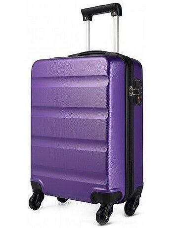 Valise cabine - 55x38x20 cm, rigide abs + pc, 4 roues, serrure à code - kono
