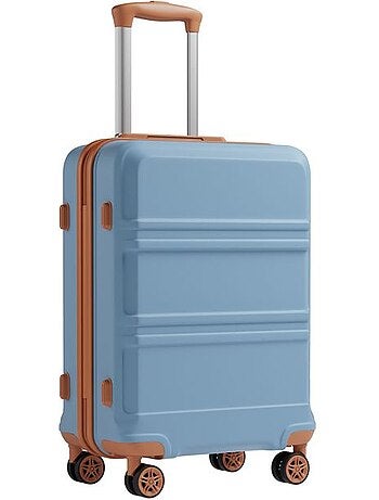 Valise cabine - 55x38x20 cm, rigide abs + pc, serrure tsa - kono