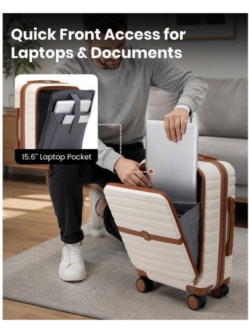 Valise cabine - 55x38x24 cm, rigide abs + pc, 4 roues 360°, serrure tsa - kono - Kiabi Valise cabine - 55x38x24 cm, rigide abs + pc, 4 roues 360°, serrure tsa - kono - Kiabi