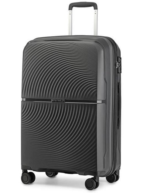 Valise cabine - 55x40.5x22.5 cm polypropylène 4 roulettes serrure tsa - british traveller - Kiabi Valise cabine - 55x40.5x22.5 cm polypropylène 4 roulettes serrure tsa - british traveller - Kiabi