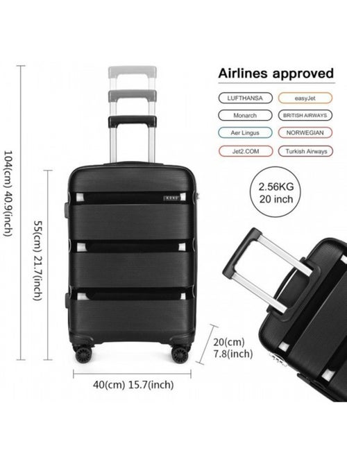 Valise cabine - 55x40x20 cm abs 4 roulettes serrure tsa - kono - Kiabi Valise cabine - 55x40x20 cm abs 4 roulettes serrure tsa - kono - Kiabi