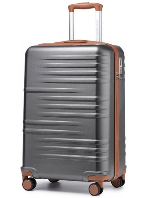 Valise cabine - 55x40x20 cm abs + pc 33 l tsa - british traveller - Kiabi Valise cabine - 55x40x20 cm abs + pc 33 l tsa - british traveller - Kiabi