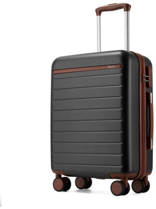 Valise cabine - 55x40x20 cm, abs + pc, 4 roues 360° - kono - Kiabi Valise cabine - 55x40x20 cm, abs + pc, 4 roues 360° - kono - Kiabi