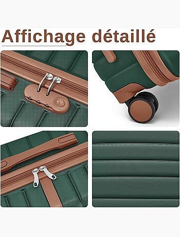 Valise cabine - 55x40x20 cm abs + pc 94 l tsa - kono