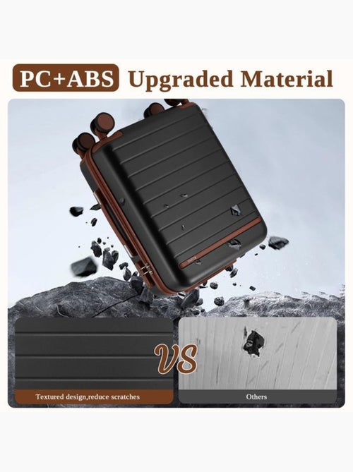 Valise cabine - 55x40x20 cm abs+pc 4 roulettes - kono - Kiabi Valise cabine - 55x40x20 cm abs+pc 4 roulettes - kono - Kiabi