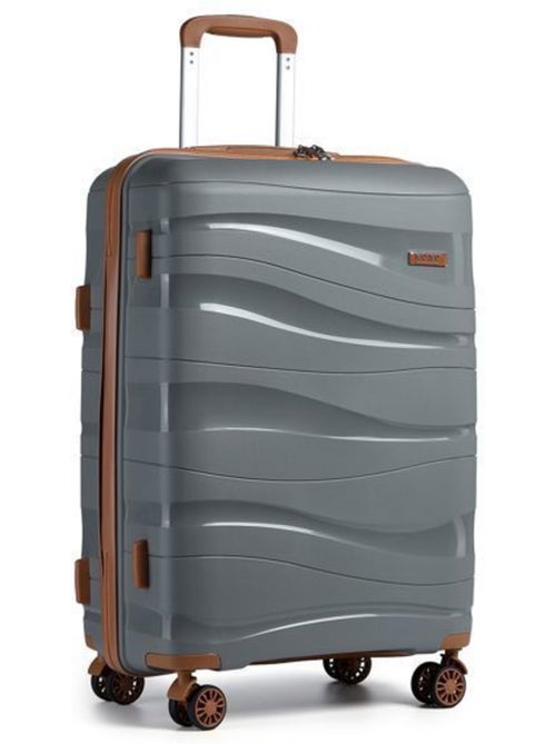 Valise cabine - 55x40x20 cm polypropylène 4 roulettes serrure tsa - kono - Kiabi