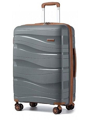 Valise cabine - 55x40x20 cm polypropylène 4 roulettes serrure tsa - kono