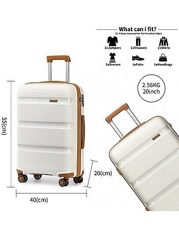 Valise cabine - 55x40x20 cm pp 100 l tsa - kono