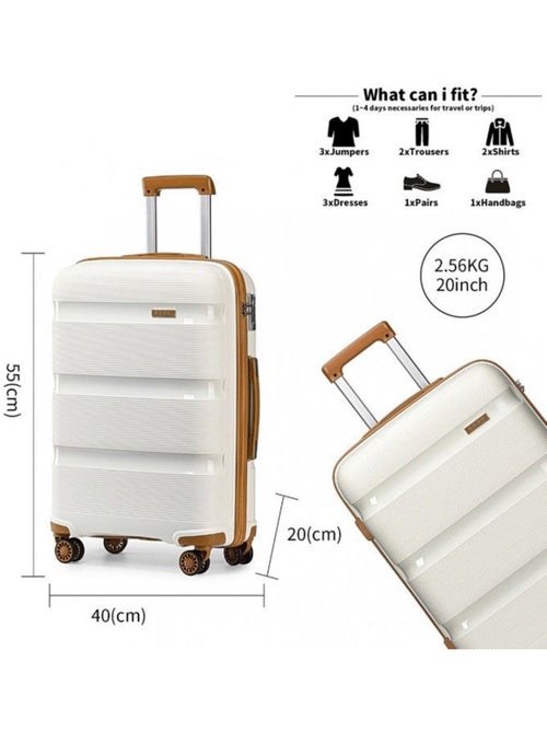 Valise cabine - 55x40x20 cm pp 100 l tsa - kono - Kiabi Valise cabine - 55x40x20 cm pp 100 l tsa - kono - Kiabi
