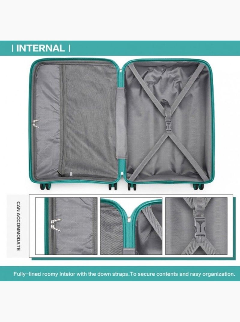 Valise cabine - 55x40x20 cm pp 100 l tsa - kono Bleu - Kiabi