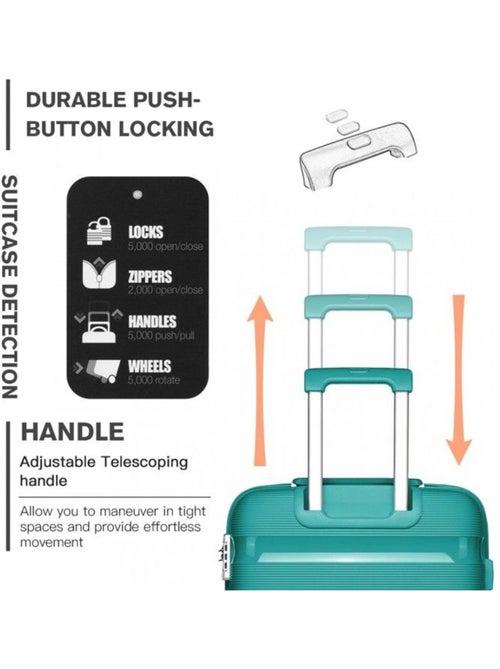 Valise cabine - 55x40x20 cm pp 100 l tsa - kono - Kiabi Valise cabine - 55x40x20 cm pp 100 l tsa - kono - Kiabi