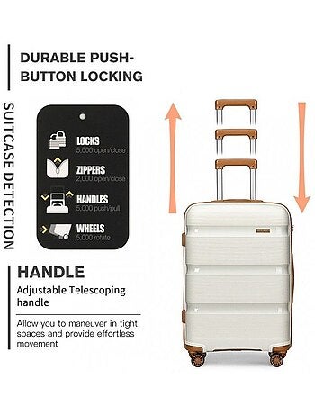 Valise cabine - 55x40x20 cm pp 40 l tsa - kono