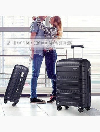 Valise cabine - 55x40x20 cm, rigide abs, 4 roues 360°, serrure tsa - kono