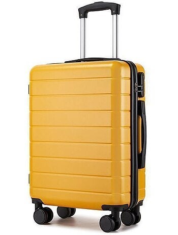Valise cabine - 55x40x20 cm, rigide abs, 4 roues, serrure à code - kono