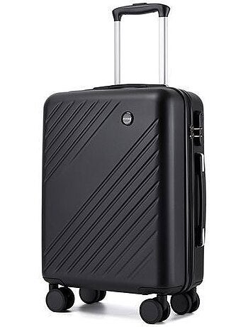 Valise cabine - 55x40x20 cm, rigide abs + pc, 4 roues 360° - kono